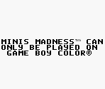 Game Boy Error Message - M&M's: Minis Madness