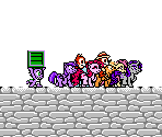 The Mane Six + Spike (Chip 'n Dale: Rescue Rangers NES-Style) - My Little Pony Customs