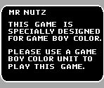 Game Boy Error Message - Mr. Nutz (GBC)