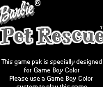 Game Boy Error Message - Barbie Pet Rescue
