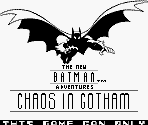 Game Boy Error Message - The New Batman Adventures: Chaos in Gotham