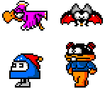 Enemies - Magical Hat no Buttobi Turbo! Daibouken (JPN)