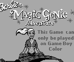 Game Boy Error Message - Barbie: Magic Genie Adventure