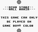 Game Boy Error Messages - Diva Starz: Mall Mania