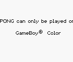 Game Boy Error Message - Pong: The Next Level