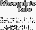 Game Boy Error Message - Moomin's Tale