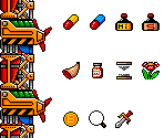 Items, Effects & HUD - Magical Hat no Buttobi Turbo! Daibouken (JPN)