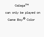 Game Boy Error Message - Galaga: Destination Earth