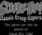 Game Boy Error Message - Scooby-Doo! Classic Creep Capers