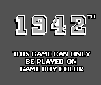 Game Boy Error Message - 1942