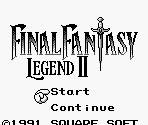 Title Screen - Final Fantasy Legend 2 / SaGa 2: Hihou Densetsu