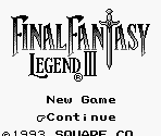 Title Screen - Final Fantasy Legend 3 / SaGa 3: Jikuu no Hasha