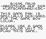 Game Boy Error Message - Maya The Bee: Garden Adventures (PAL)
