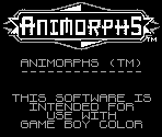 Game Boy Error Message - Animorphs