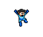 Mega Man (Helmetless, 16-bit) - Mega Man 10 - Super Mario Bros. Crossover