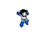 Mega Man (Helmetless) - Rockman Battle & Fighters - Super Mario Bros. Crossover