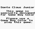 Game Boy Error Message - Santa Claus Junior