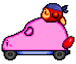 Mouthful Car Kirby (Kirby Super Star-Style) - Kirby Customs