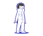 Jyushimatsu (Overralls: Colourless) - Osomatsu-san Hesokuri Wars: Battle of the NEETs