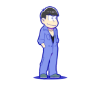Karamatsu (Overralls) - Osomatsu-san Hesokuri Wars: Battle of the NEETs