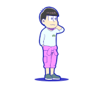 Todomatsu (Overralls) - Osomatsu-san Hesokuri Wars: Battle of the NEETs