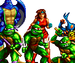 Character Select - Teenage Mutant Ninja Turtles: Tournament Fighters