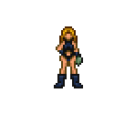 Samus (Suitless) - Super Metroid - Super Mario Bros. Crossover