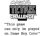Game Boy Error Message - Magical Tetris Challenge
