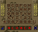 Password Screen - Planet of the Apes