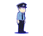 Ichimatsu (Matsu Noir: Akatsuka Police) - Osomatsu-san Hesokuri Wars: Battle of the NEETs