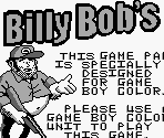 Game Boy Error Message - Billy Bob's Huntin' 'n' Fishin'