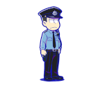Choromatsu (Matsu Noir: Akatsuka Police) - Osomatsu-san Hesokuri Wars: Battle of the NEETs