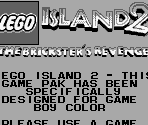 Game Boy Error Message - LEGO Island 2 - The Brickster's Revenge