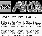 Game Boy Error Message - LEGO Stunt Rally