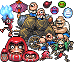 Enemies (Stage 1) - Pocky & Rocky Reshrined
