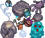 Enemies (Stage 3) - Pocky & Rocky Reshrined