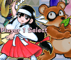 Player Select Screen - Pocky & Rocky Reshrined