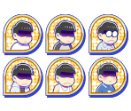 Set Icons (18 Years Old: Pajama) - Osomatsu-san Hesokuri Wars: Battle of the NEETs