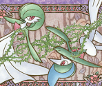 Pair Art: Gardevoir and Gallade - Nintendo 3DS Themes