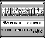 Title Screen - HAL Wrestling