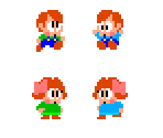 Bubby, Bobby, Betty, & Patty (Bubble Bobble Arcade-Style, Expanded) - Rainbow Islands Customs