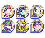 Set Icons (Color Gang) - Osomatsu-san Hesokuri Wars: Battle of the NEETs