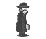 Ichimatsu (Spy: Monochrome) - Osomatsu-san Hesokuri Wars: Battle of the NEETs