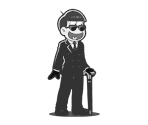 Jyushimatsu (Spy: Monochrome) - Osomatsu-san Hesokuri Wars: Battle of the NEETs