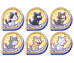 Set Icons (Cats: Dried Sardines) - Osomatsu-san Hesokuri Wars: Battle of the NEETs