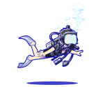 Choromatsu (Diver) - Osomatsu-san Hesokuri Wars: Battle of the NEETs