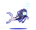 Ichimatsu (Diver) - Osomatsu-san Hesokuri Wars: Battle of the NEETs
