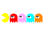 Pac-Man & Ghosts (Bubble Bobble Arcade-Style) - Pac-Man Customs