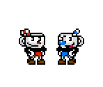 Cuphead & Mugman (Mega Man 8-bit Deathmatch-Style) - Cuphead Customs
