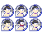 Set Icons (Bathhouse) - Osomatsu-san Hesokuri Wars: Battle of the NEETs
